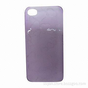 Ultra-thin Matte PC Case for iPhone, with Glossy Heart Design Surface Finish